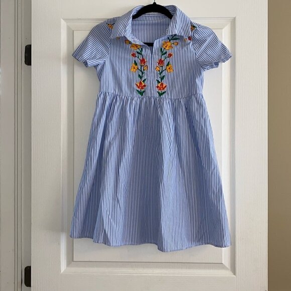teen boho floral striped dress Size 12-13Y - Picture 4 of 13